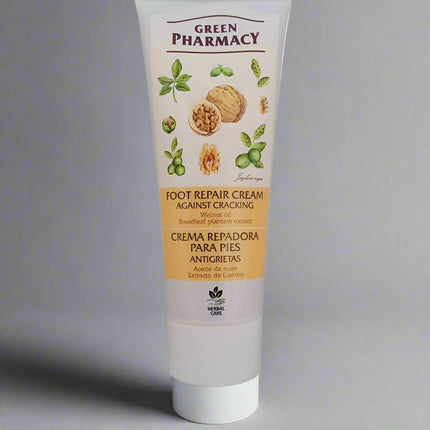 Green Pharmacy Foot Repair / Foot Cream with Walnut Oil & Broadleaf Plantain Extract, 75 ML
