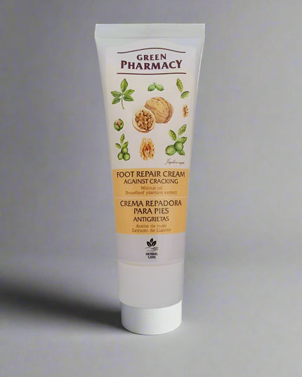 Green Pharmacy Foot Repair / Foot Cream with Walnut Oil & Broadleaf Plantain Extract, 75 ML