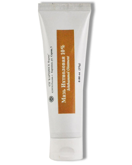 Ichthamol ointment 10% (ихтиоловая мазь) 25 gm