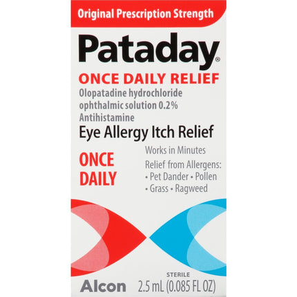 Olopatadine Hydrochloride 0.2% Eye Allergy Itch Relief Eye Drops – 2.5 mL