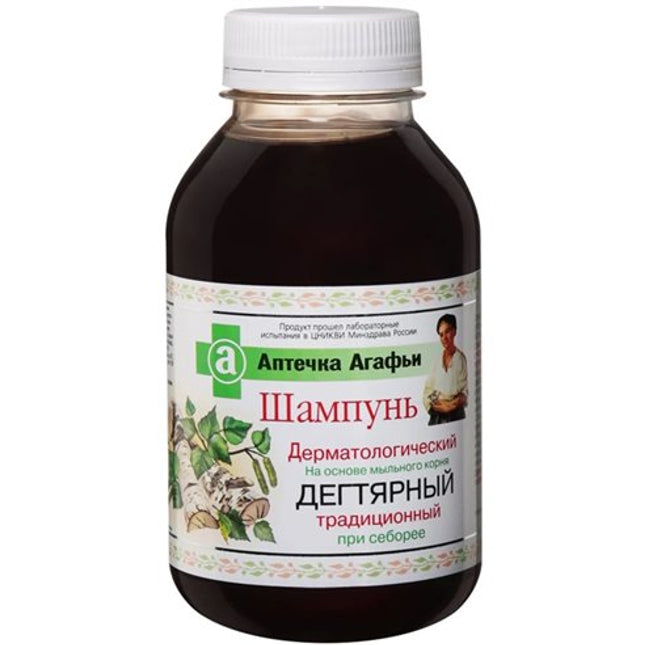 Agafia’s Shampoo Dermatological Birch For Hair With Dandruff 300ml  (Шампунь Дерматологический «Березовый» Против Перхоти, Рецепты Агафьи)