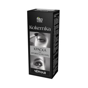 Brow And Lash Dye “Coquette” Shade Black 10 g – FitoCosmetic  (Краска Для Бровей И Ресниц «Кокетка» Черная 10 г)