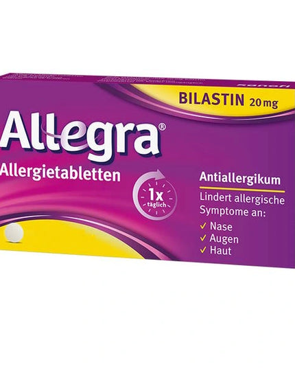 Bilastin 20 mg Allergy Tablets (Биластин 20 мг таблетки от аллергии), 20 ct