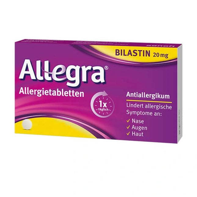 Bilastin 20 mg Allergy Tablets (Биластин 20 мг таблетки от аллергии), 20 ct