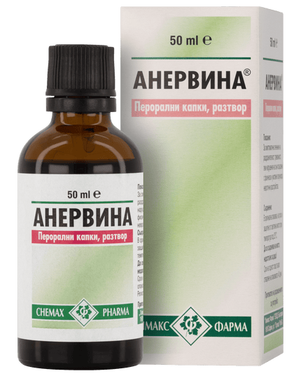 Anervina drops herbal sedative formula, 50 ml