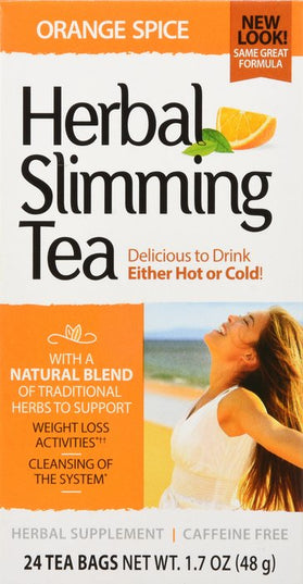 21st Century Herbal Slimming Tea Variety Pack – 24 Tea Bags | Green Tea, Orange Spice, Peppermint, Peach-Apricot, Natural, Cranberry-Raspberry