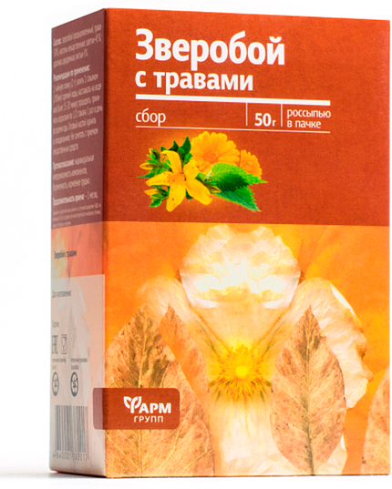 St. John’s Wort with Herbs, Farm Group, 50 g (Зверобой с травами, Фарм Групп, 50 г)