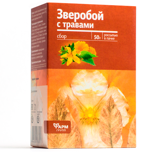 St. John’s Wort with Herbs, Farm Group, 50 g (Зверобой с травами, Фарм Групп, 50 г)