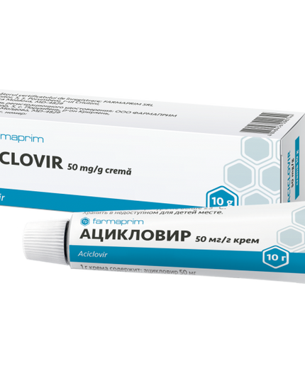 Crema contra el herpes 2,5%-5%, 5-10 g