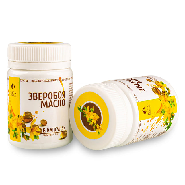 St. John Wort Oil 100% Siberian Organic Cold Pressed (100 softgels)