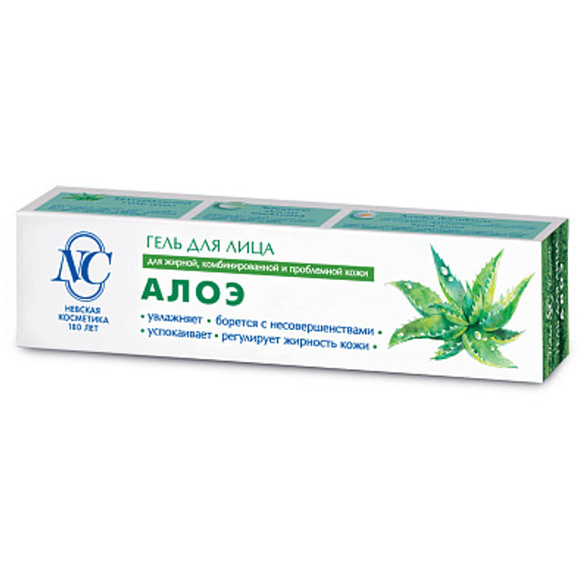 Nevskaya Cosmetics Aloe Face Cream For Oily, Combination & Problematic Skin 40 ml (Крем Невская Косметика Алоэ Для Жирной, Комбинированной И Проблемной Кожи 40 мл)