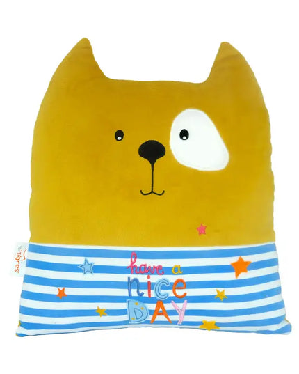 Cat "Have a Nice Day", kid's pillow, by Tigres