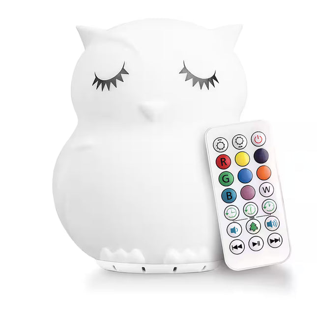 LumiPets® Hippo Children's Nursery Touch Night Light – Rechargeable Silicone LED Night Lamp