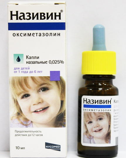 Nasivin 0.025% nasal drops, 10 ml