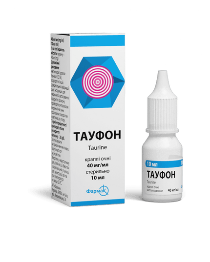 Taufon 40 mg/ml eye drops, 10 ml (тауфон)