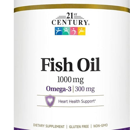 21st Century Fish Oil 1000 mg Softgels – 300 Count