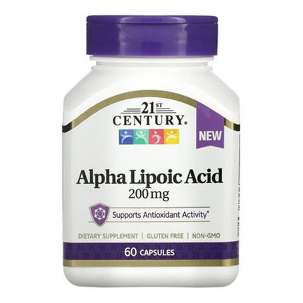 21st century alpha lipoic acid, alpha lipoic acid 200 mg, ala supplement, antioxidant supplement, cellular health support, vegan capsules, energy metabolism support, antioxidant support, alpha lipoic acid capsules, dietary supplement, альфа липоевая кислота, альфа липоевая кислота 200 мг, антиоксидант, поддержка клеток, поддержка обмена веществ, ала добавка, антиоксидантная поддержка, веганские капсулы, пищевая добавка, здоровье клеток, ácido alfa lipoico, ácido alfa lipoico 200 mg, suplemento ala, antioxid