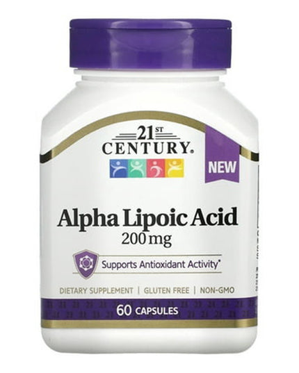 21st century alpha lipoic acid, alpha lipoic acid 200 mg, ala supplement, antioxidant supplement, cellular health support, vegan capsules, energy metabolism support, antioxidant support, alpha lipoic acid capsules, dietary supplement, альфа липоевая кислота, альфа липоевая кислота 200 мг, антиоксидант, поддержка клеток, поддержка обмена веществ, ала добавка, антиоксидантная поддержка, веганские капсулы, пищевая добавка, здоровье клеток, ácido alfa lipoico, ácido alfa lipoico 200 mg, suplemento ala, antioxid