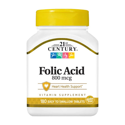 21st century folic acid, folic acid 800 mcg, vitamin b9, folate supplement, heart health support, prenatal vitamin support, red blood cell support, folic acid tablets, daily folate supplement, nutritional support, easy to swallow tablets, vitamin b supplement, фолиевая кислота, витамин b9, фолат, фолиевая кислота 800 мкг, поддержка сердца, поддержка беременности, образование эритроцитов, витамин для женщин, фолатная добавка, здоровье крови, пищевая добавка, ácido fólico, vitamina b9, suplemento de folato, á