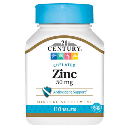 21st century zinc, zinc 50 mg, chelated zinc, zinc supplement, immune support, antioxidant support, zinc citrate, skin health support, mineral supplement, daily wellness, zinc tablets, gluten free supplement, цинк, цинк 50 мг, хелатный цинк, добавка с цинком, поддержка иммунитета, антиоксидант, цитрат цинка, здоровье кожи, минеральная добавка, цинк таблетки, ежедневная поддержка, zinc, zinc 50 mg, zinc quelado, suplemento de zinc, apoyo inmunológico, soporte antioxidante, citrato de zinc, salud de la piel, 