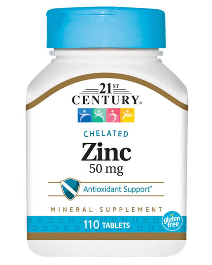 21st century zinc, zinc 50 mg, chelated zinc, zinc supplement, immune support, antioxidant support, zinc citrate, skin health support, mineral supplement, daily wellness, zinc tablets, gluten free supplement, цинк, цинк 50 мг, хелатный цинк, добавка с цинком, поддержка иммунитета, антиоксидант, цитрат цинка, здоровье кожи, минеральная добавка, цинк таблетки, ежедневная поддержка, zinc, zinc 50 mg, zinc quelado, suplemento de zinc, apoyo inmunológico, soporte antioxidante, citrato de zinc, salud de la piel, 