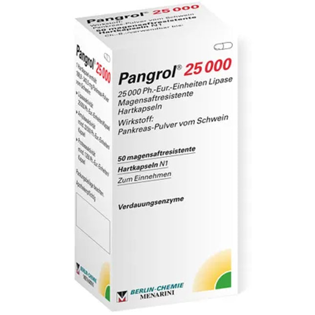 Pangrol 25000 supplement packaging on a white background