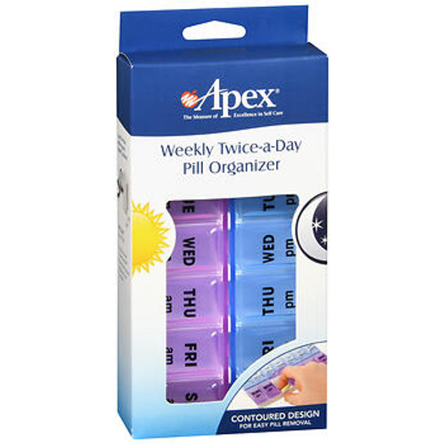Weekly Twice-A-Day Pill Organizer 1ct