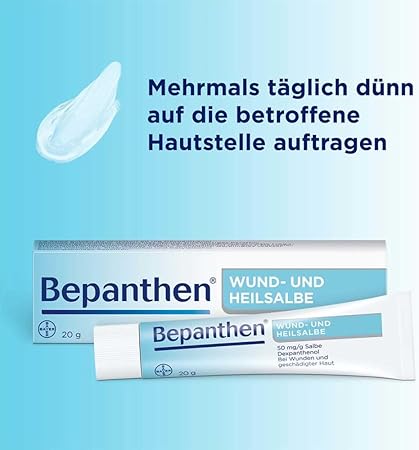 Bepanthen Wound and Healing Ointment – 20 g (Бепантен мазь для заживления ран, 20 г)