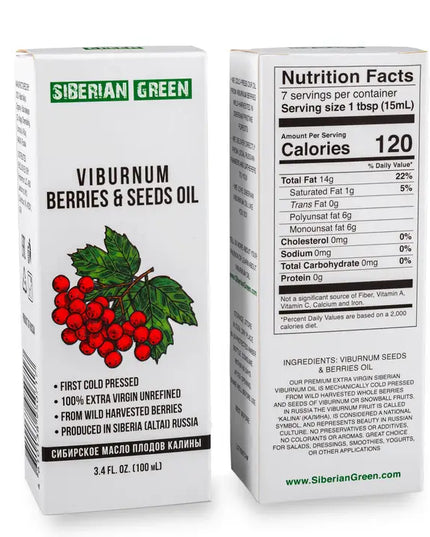 Siberian Viburnum Snowball Oil | Extra Virgin Cold Pressed, 100 ml
