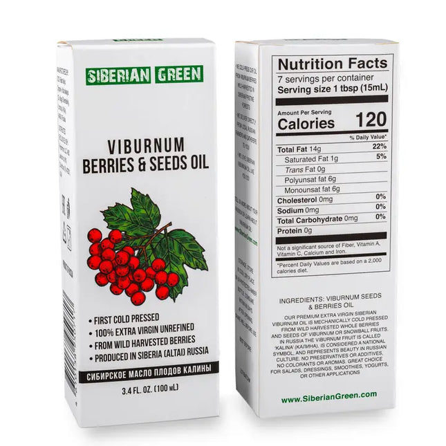 Siberian Viburnum Snowball Oil | Extra Virgin Cold Pressed, 100 ml