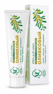 Nevskaya Cosmetics Olive Face Cream For Dry To Normal Skin 40 ml (Крем Невская Косметика Оливковый Для Сухой И Нормальной Кожи 40 мл)