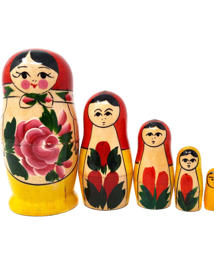 Semenovskaya Nesting Doll (Семеновская Матрешка) – Medium, 5 pcs, 5"