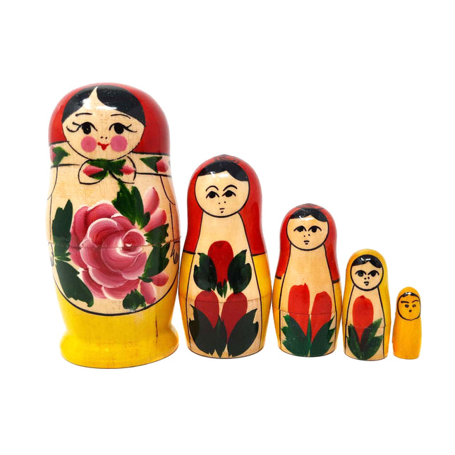 Semenovskaya Nesting Doll (Семеновская Матрешка) – Medium, 5 pcs, 5"