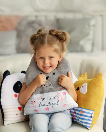 Panda "Today is Your Day", kid's pillow, by Tigres