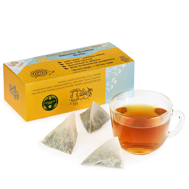 Siberian Wild Altai Treasure Tea - 20 Large Tea Bags Siberian Meadow Herbs