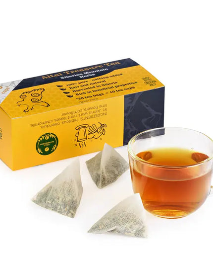 Siberian Wild Altai Treasure Tea - 20 Large Tea Bags Siberian Golden Mountains Herbs