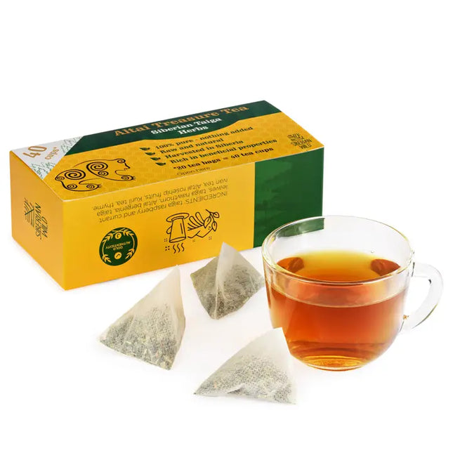 Siberian Wild Altai Treasure Tea - 20 Large Tea Bags Siberian Taiga Wellness Herbs