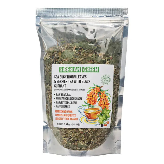 Siberian Green Sea Buckthorn Tea with Black Currant Leaves 100gr