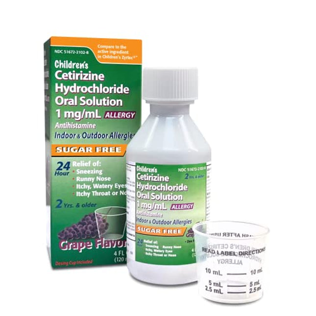 Children's Cetirizine HCL Solution Grape 4oz (Л-Цет)