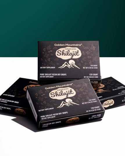 Shilajit  Altai "Golden Mountains" Siberian Green 120 Dry Drops