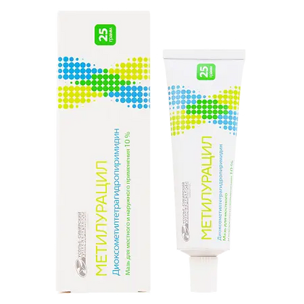 Methyluracil Ointment for topical and external use  10% 25g