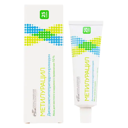 Methyluracil Ointment for topical and external use  10% 25g