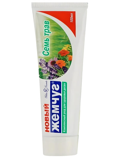Seven Herbs Toothpaste "New Pearl" – Nevskaya Kosmetika, 100 ml