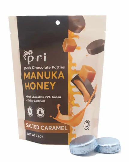 PRI Manuka Honey Coffee Chocolate Patties – 5 Oz