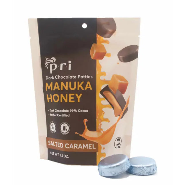 PRI Manuka Honey Coffee Chocolate Patties – 5 Oz