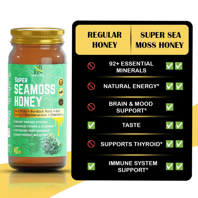 Super Sea Moss Honey – 16 oz