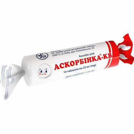 Ácido ascórbico "Askorbinka", 10 comprimidos
