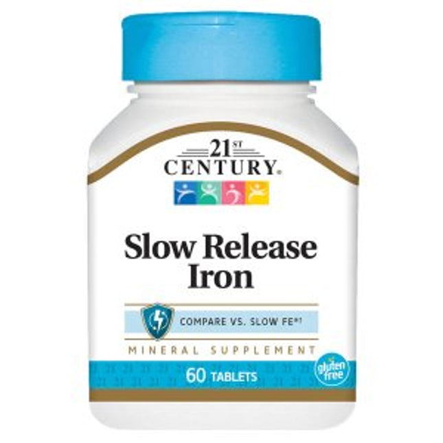 21st Century® Slow Release Iron 45 mg – 60 Tablets