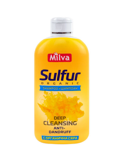 Milva Anti Dandruff and Anti Hair Loss Shampoo with Organic Sulfur 200ml