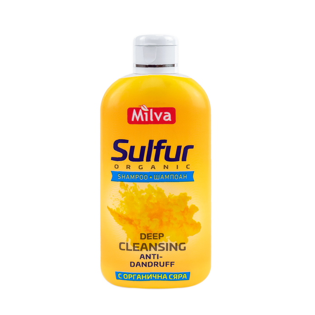 Milva Anti Dandruff and Anti Hair Loss Shampoo with Organic Sulfur 200ml